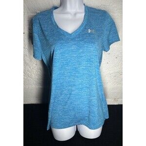 UnderArmour Woman’s V-neck shirt Blue/white Size Medium